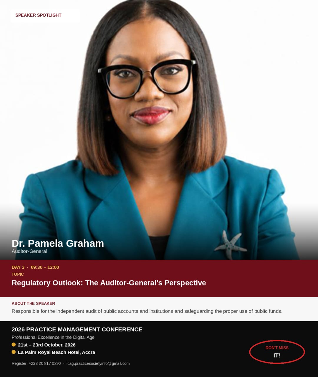 Dr. Pamela Graham, 2026 Practice Management Conference speaker spotlight